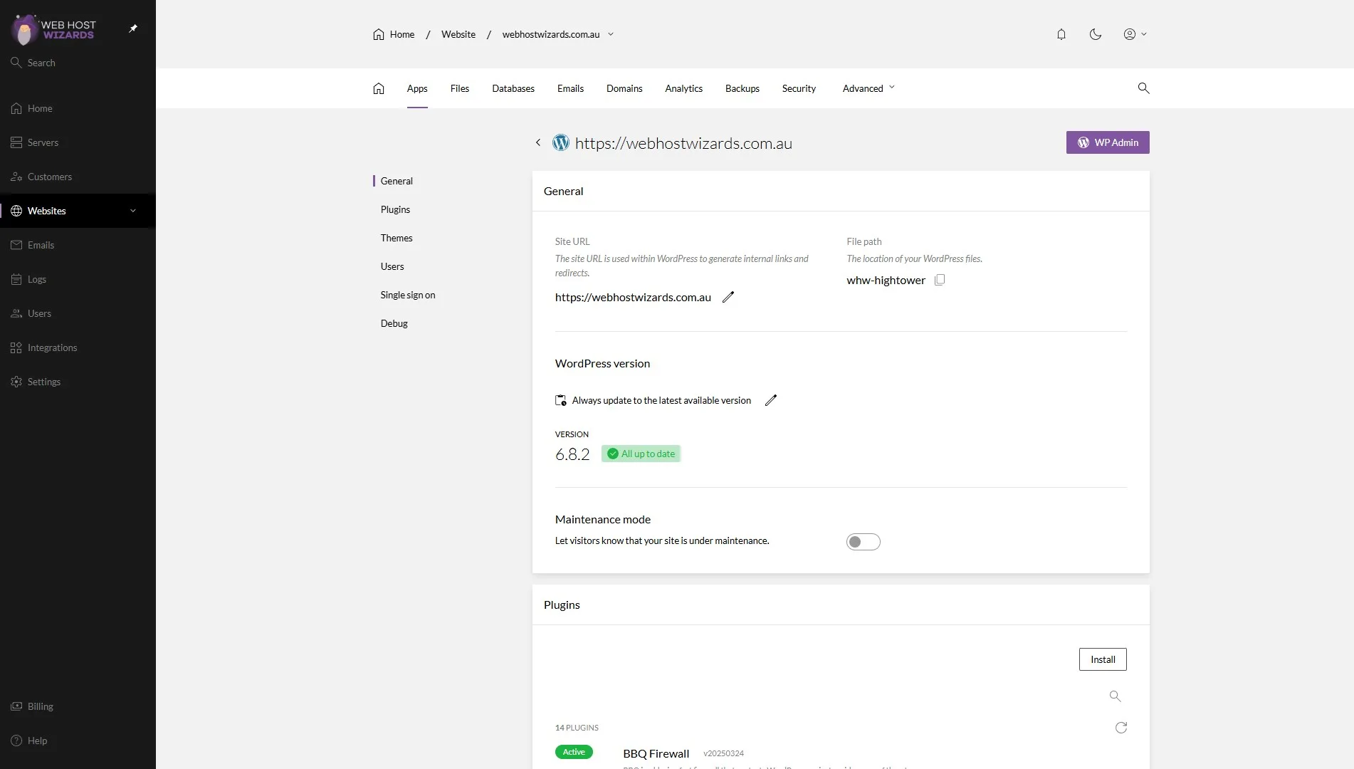 wordpress hosting services