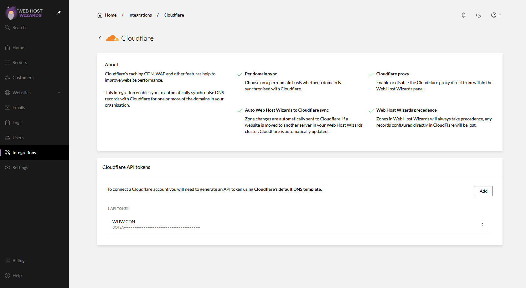 hosting features for wordpress
